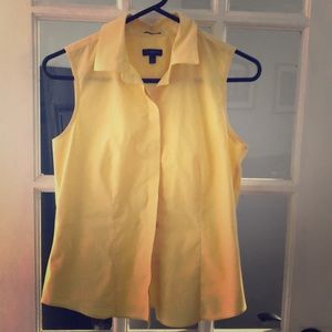 Talbots Yellow Sleeveless Top